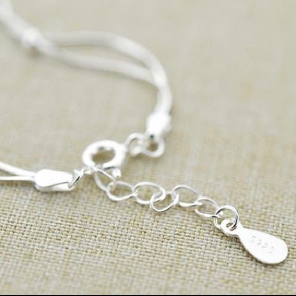 NEW! 925 Sterling Silver Double Chain Bracelet ! - Picture 8 of 13